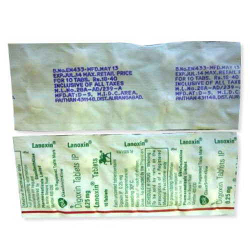 Lanoxin 0.25 mg tabletten